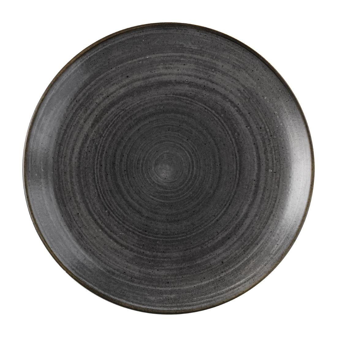 Churchill Stonecast Raw Evolve Coupe Plates Black 286mm (12 Pack)