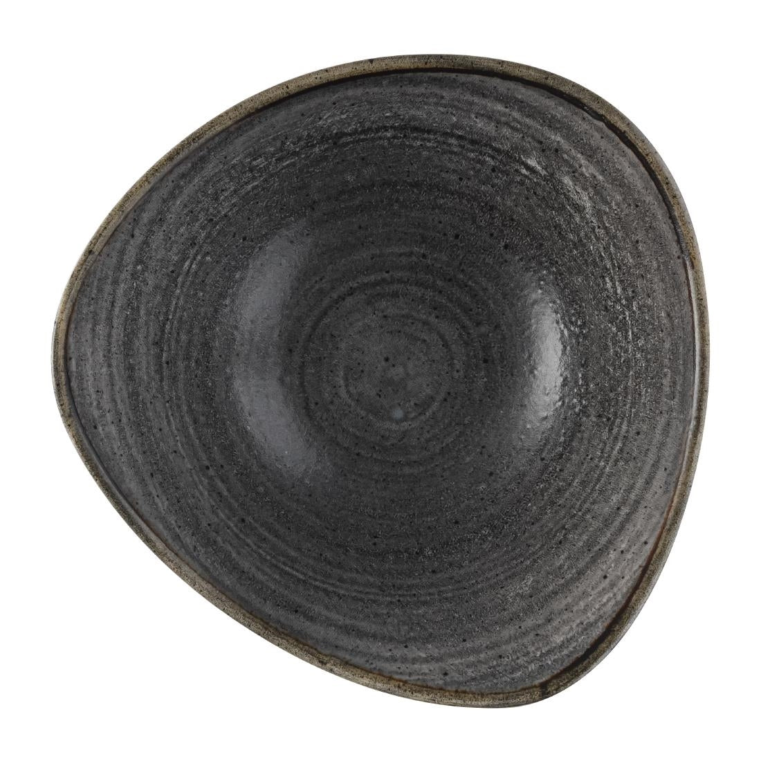 Churchill Stonecast Raw Lotus Bowls Black 178mm (12 Pack)