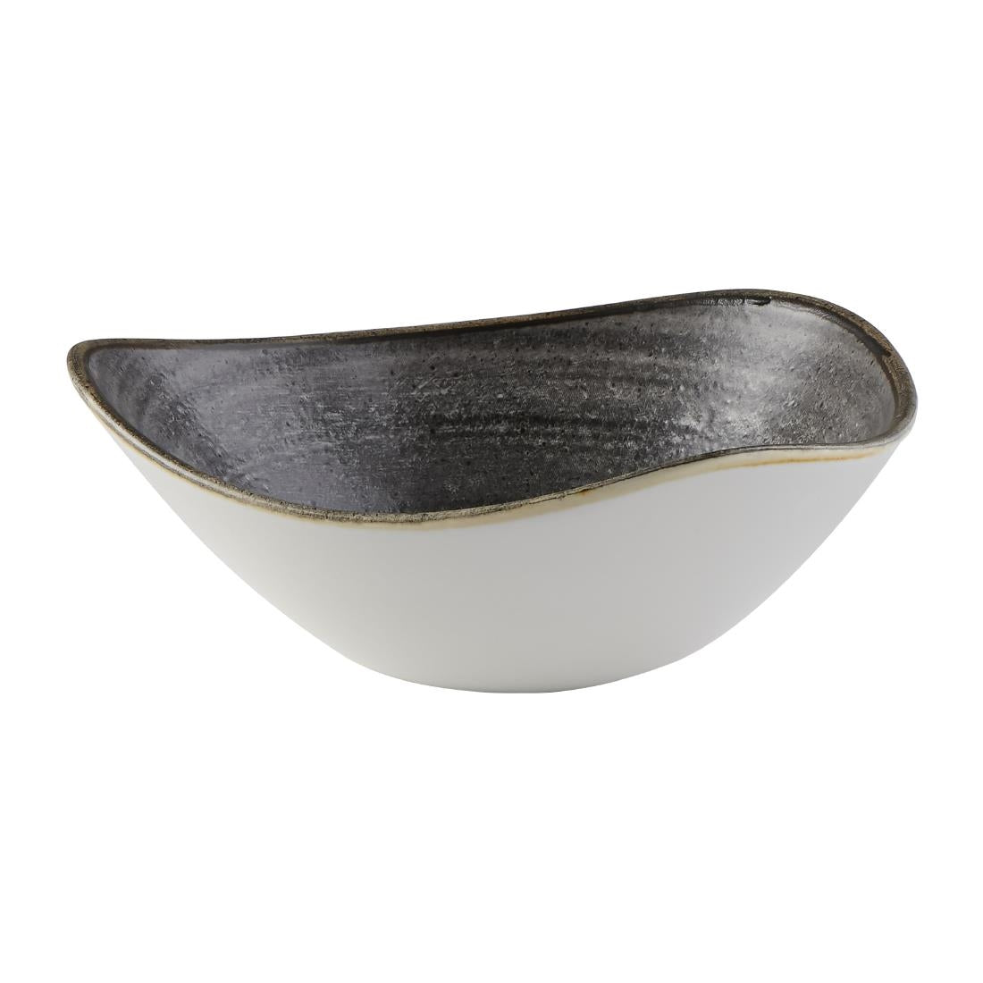Churchill Stonecast Raw Lotus Bowls Black 178mm (12 Pack)