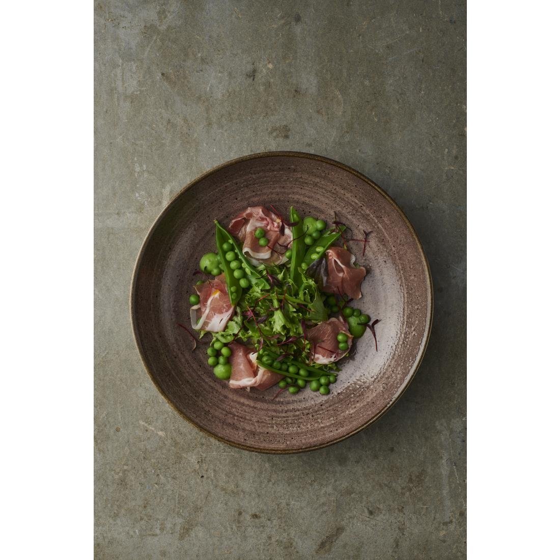 Churchill Stonecast Raw Evolve Coupe Bowls Brown 248mm (12 Pack)