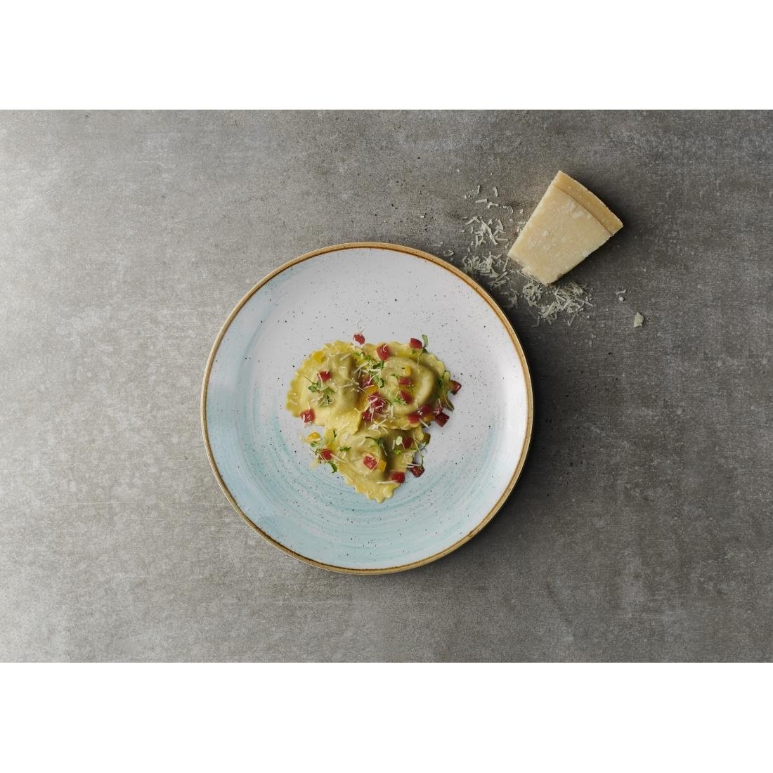 Churchill Stonecast Accents Evolve Coupe Plate Duck egg 219mm (12 Pack)