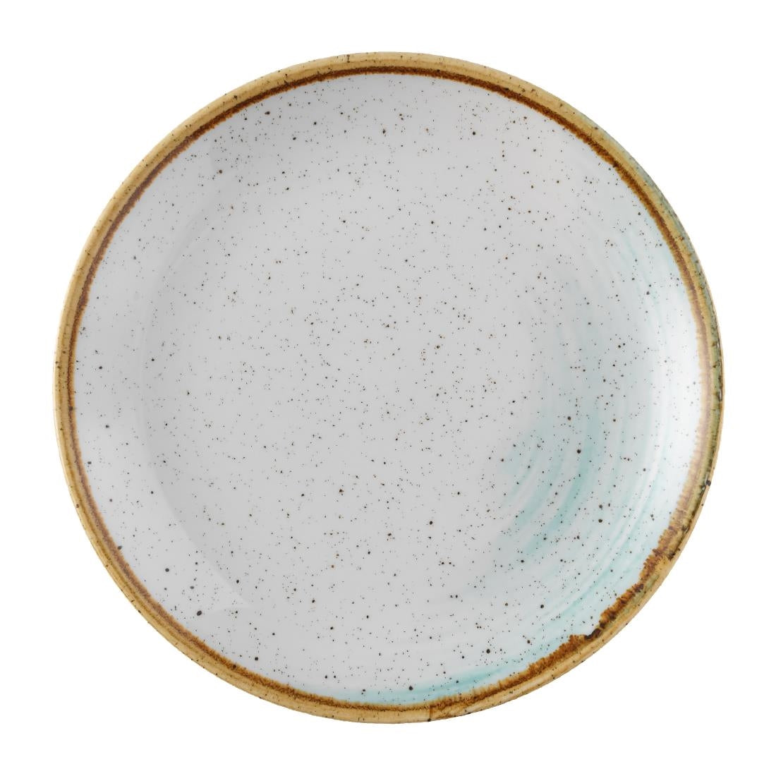 Churchill Stonecast Accents Evolve Coupe Plate Duck egg 165mm (12 Pack)