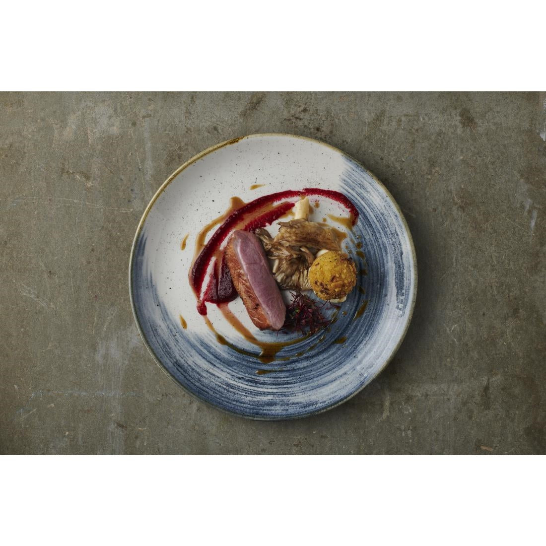 Churchill Stonecast Accents Evolve Coupe Plate Blueberry 260mm (12 Pack)