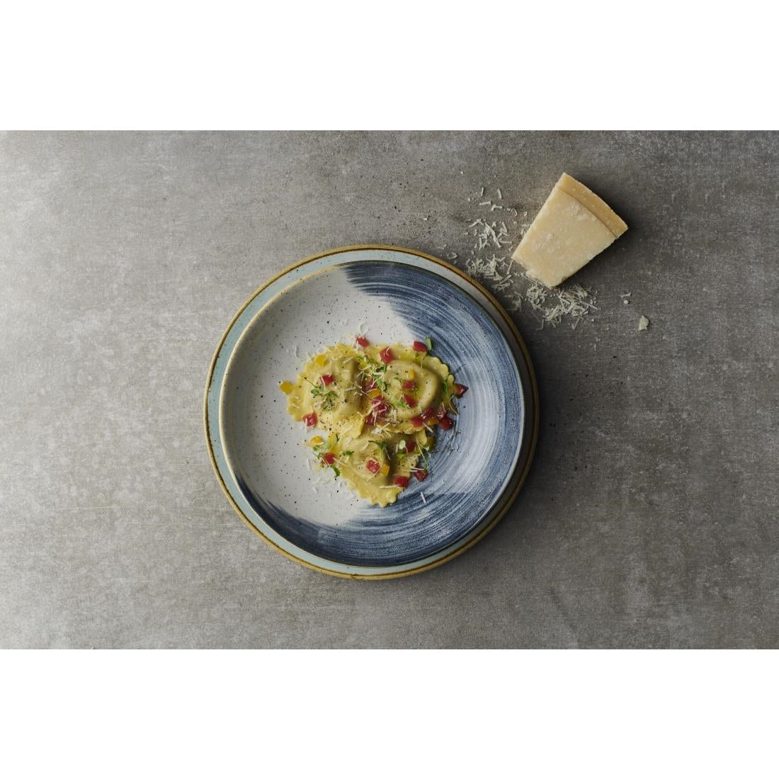 Churchill Stonecast Accents Coupe Bowl Blueberry 182mm (12 Pack)