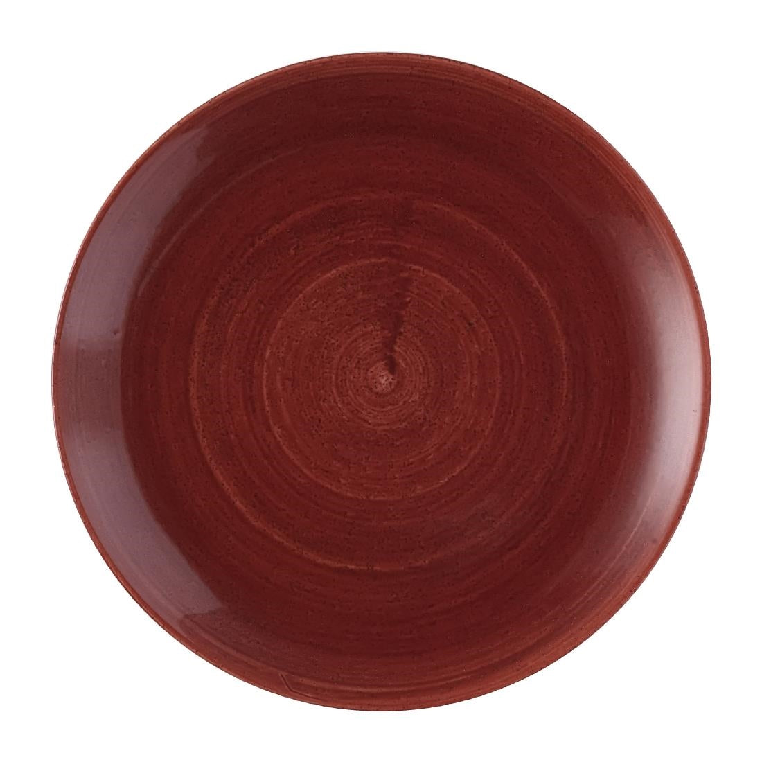 Churchill Stonecast Patina Red Rust Evolve Coupe Plates 286mm (12 Pack)