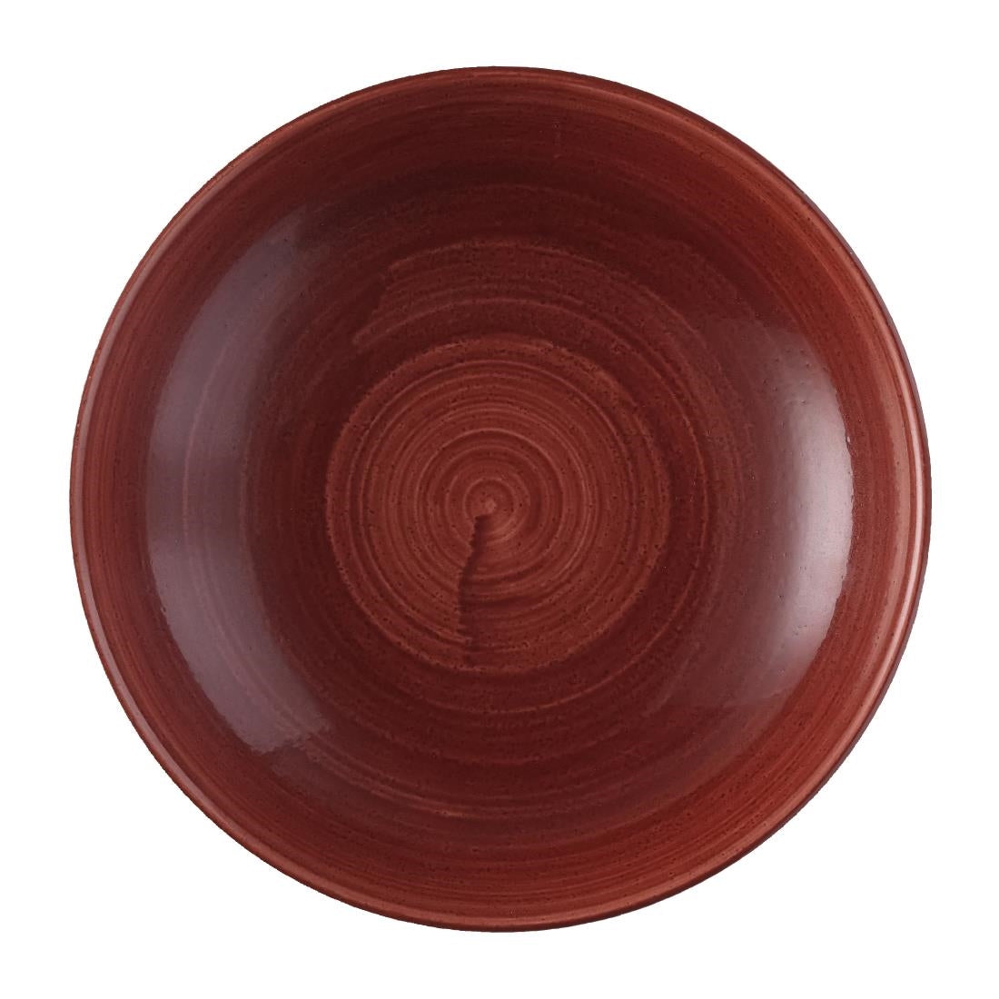 Churchill Stonecast Patina Red Rust Evolve Coupe Bowls 248mm (12 Pack)