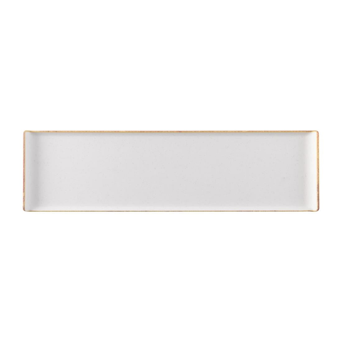 Churchill Melamine Stonecast Rectangular Buffet Tray 559x152mm (4 Pack)