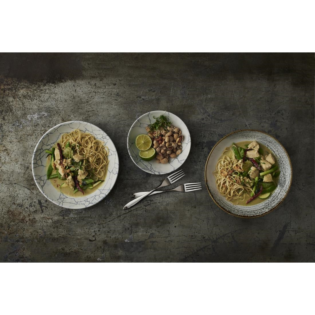 Churchill Studio Prints Kintsugi Pearl Evolve Coupe Bowl Grey 184mm (12 Pack)