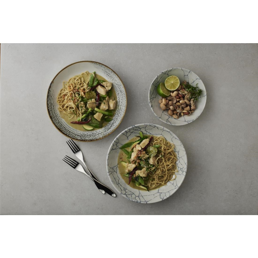 Churchill Studio Prints Kintsugi Pearl Evolve Coupe Bowl Grey 184mm (12 Pack)