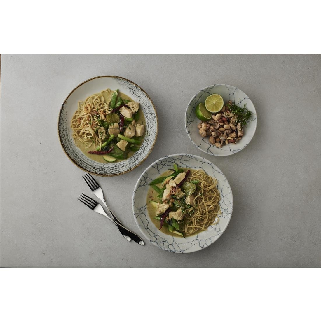 Churchill Studio Prints Homespun Accents Evolve Coupe Bowl Jasper Grey 248mm (12 Pack)