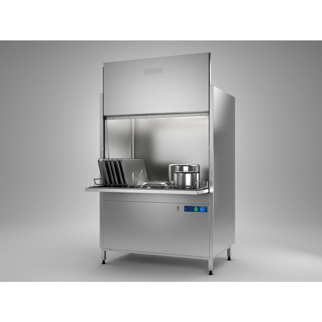 Hobart Twin Utensil Washer with Drain and Exhaust Heat Recovery UXTRC-10A