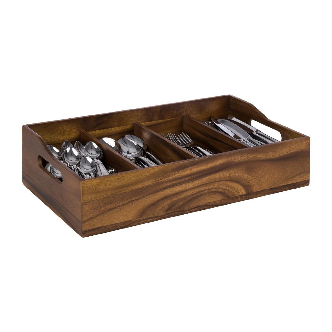 APS Acacia Cutlery Tray 510 x 280mm