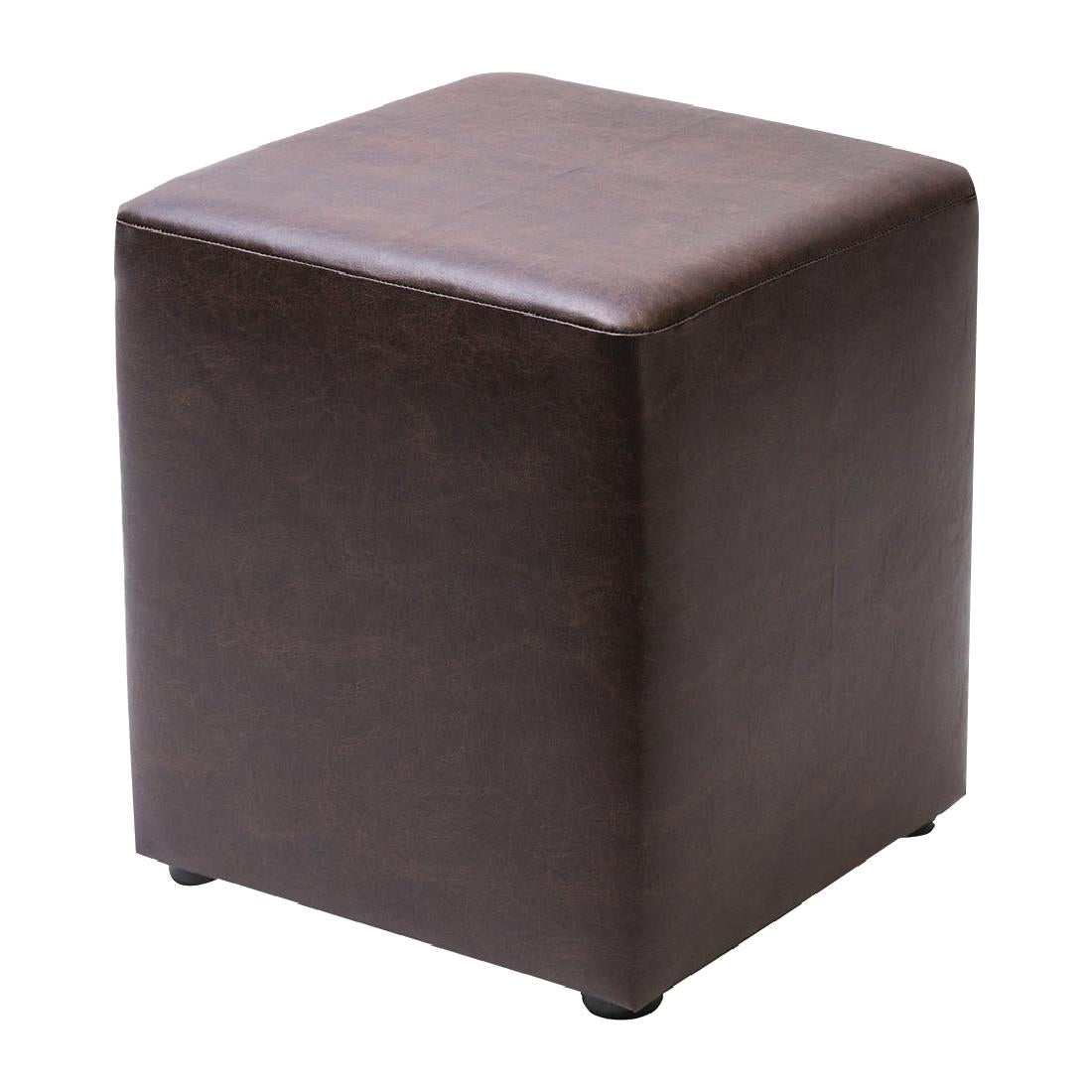 Cube Faux Leather Bar Stool Peat (2 Pack)