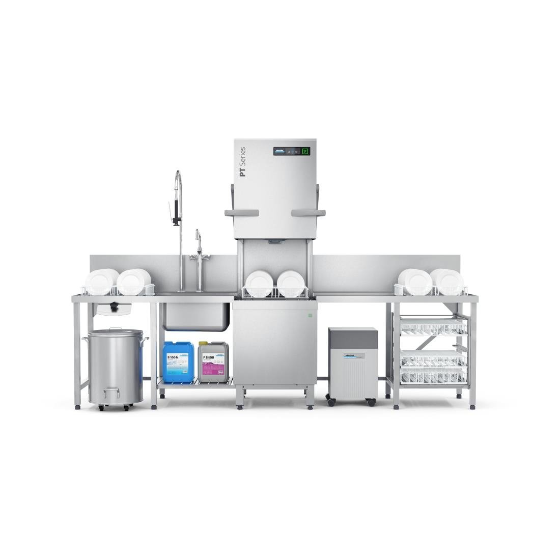 Winterhalter Pass Through Dishwasher PT-M Energy+ with Water Softener and IDD