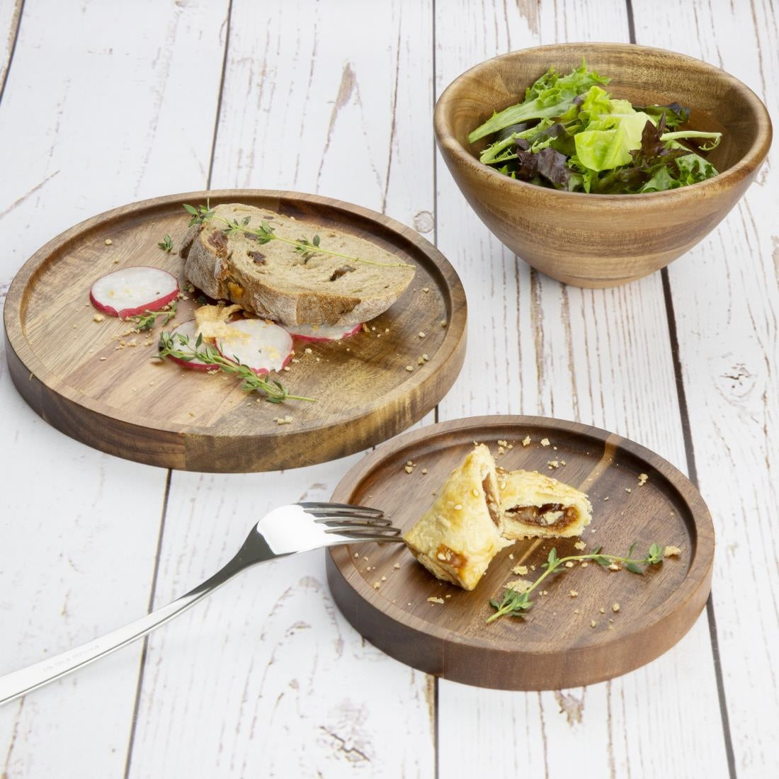 Olympia Acacia Round Plate 150mm