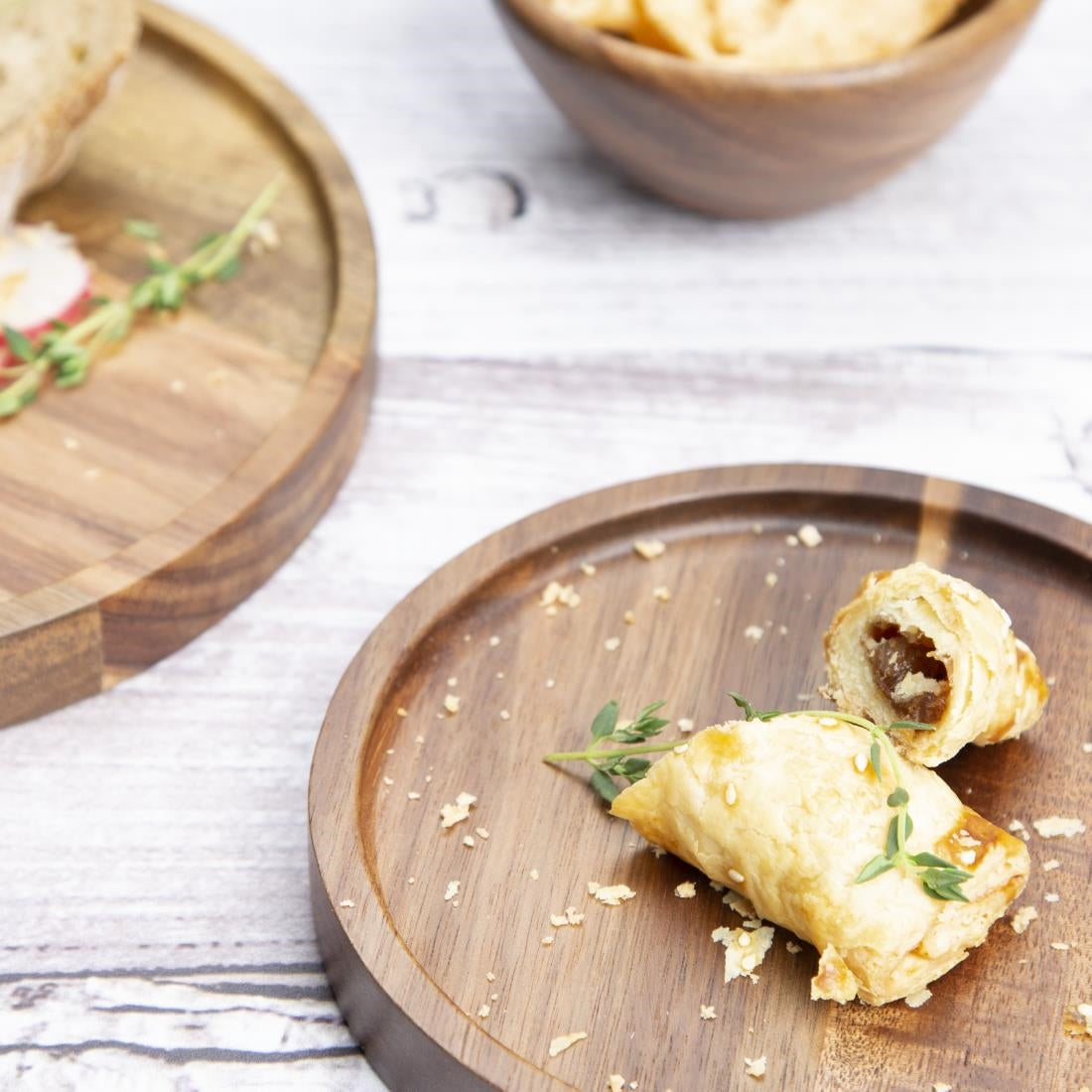 Olympia Acacia Round Plate 150mm