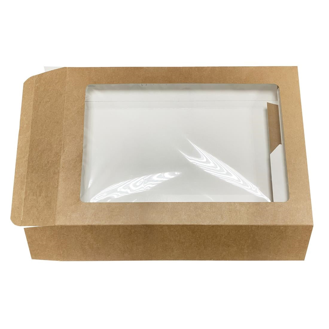 Fiesta Recyclable Large Platter Boxes with PET Windows (25 Pack)