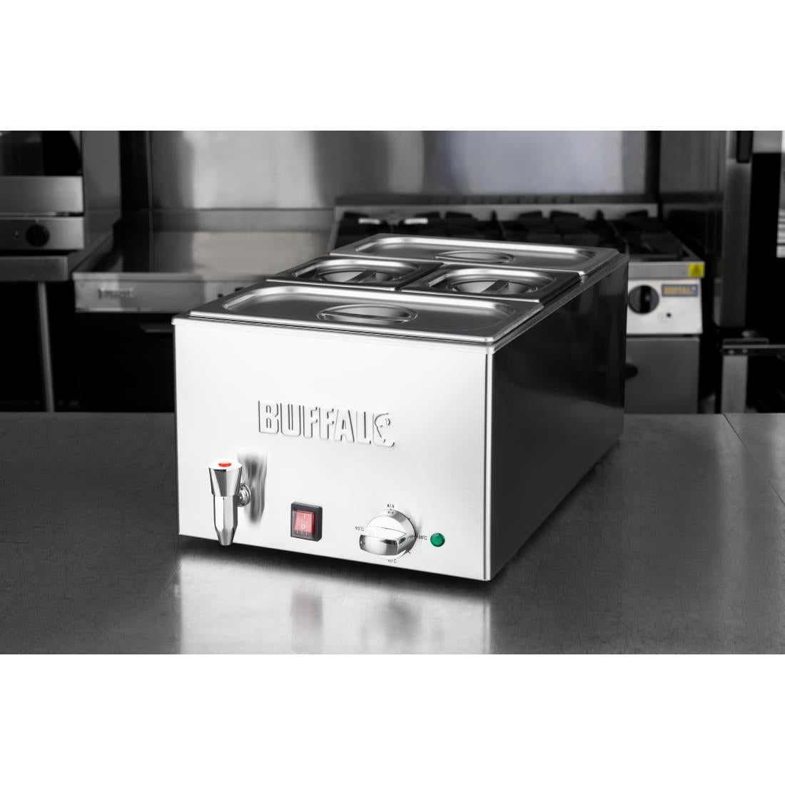 Buffalo Bain Marie with Tap and Trays