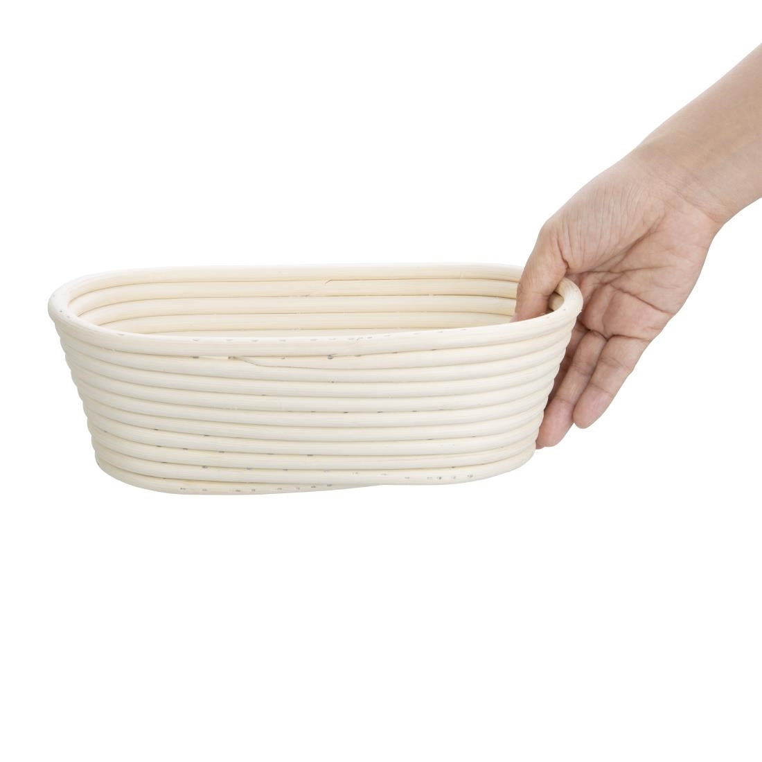 Vogue Rattan Proving Oval Basket 250x150x80mm