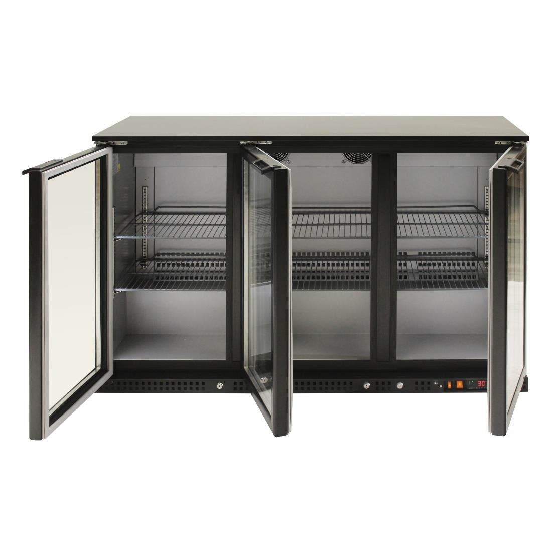 Fagor EERM Series Back Bar Cooler 3 Door Black EERM-3