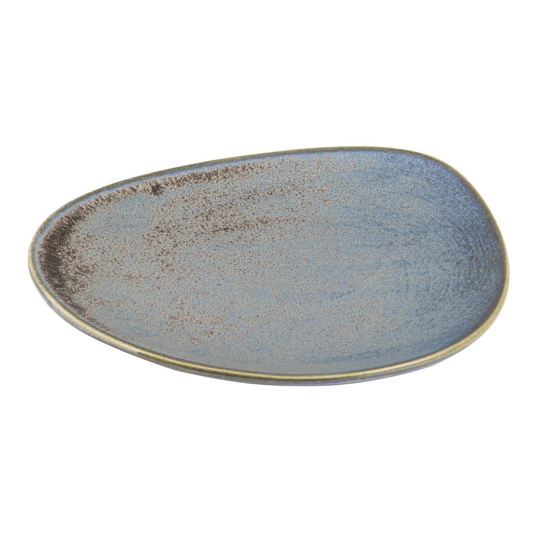 Olympia Ember Triangle Plates Blue 190mm (6 Pack)