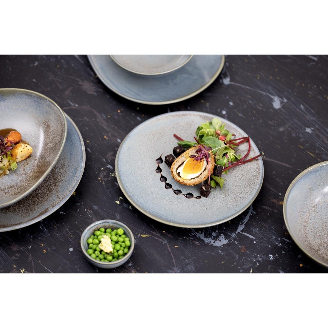 Olympia Ember Coupe Plates Blue 275mm (4 Pack)