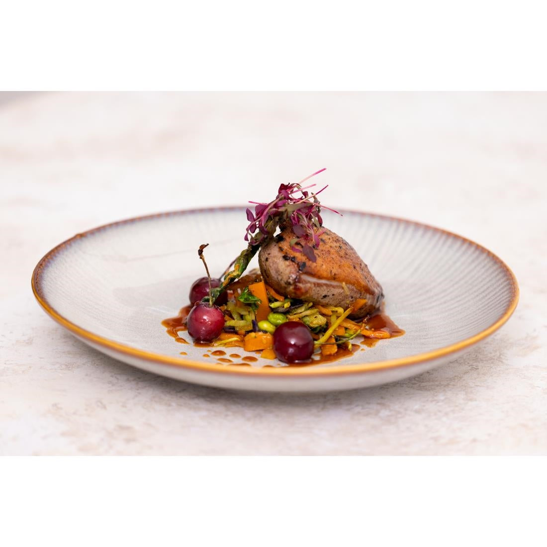 Olympia Drift Embossed Coupe Plates 180mm (6 Pack)