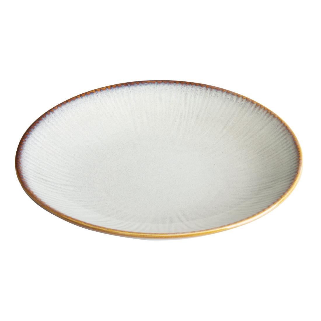 Olympia Drift Embossed Coupe Low Bowls 260mm (4 Pack)