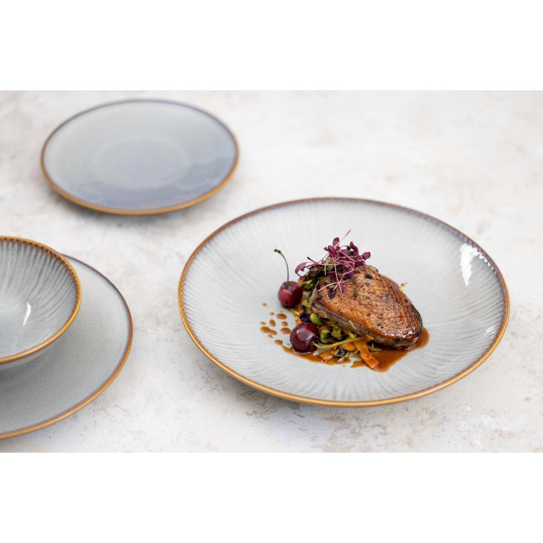 Olympia Drift Embossed Coupe Bowls 155mm (6 Pack)