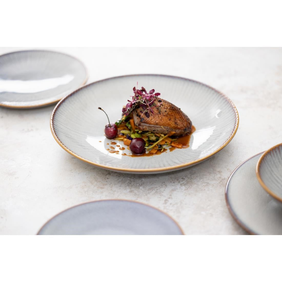 Olympia Drift Embossed Coupe Bowls 155mm (6 Pack)