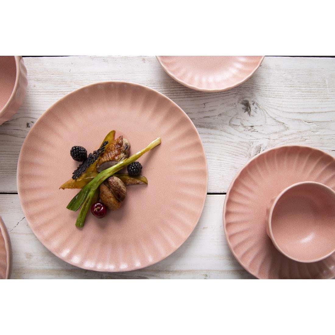 Olympia Corallite Plates Peach 280mm (6 Pack)