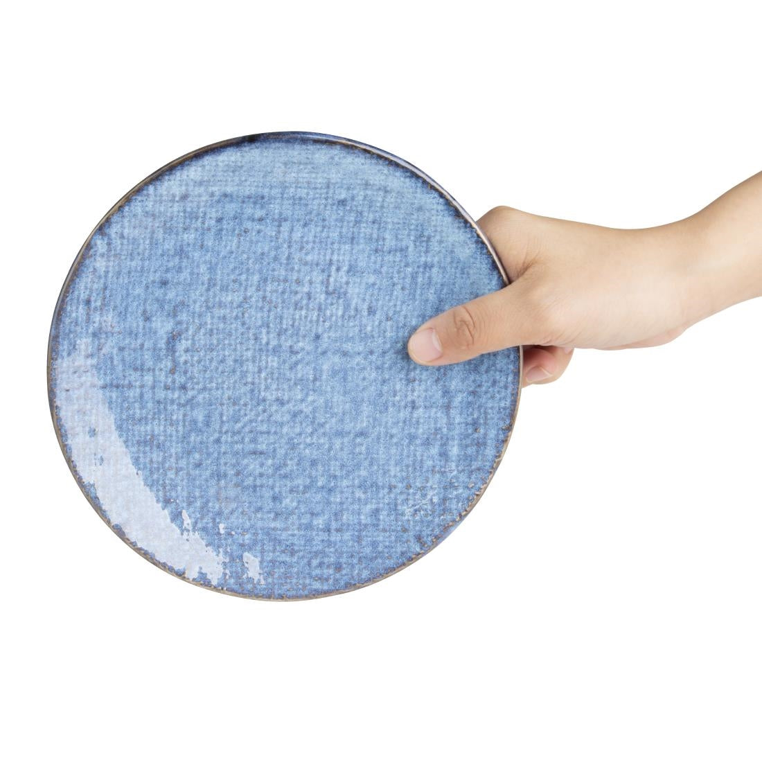 Olympia Denim Coupe Plates Blue 180mm (6 Pack)