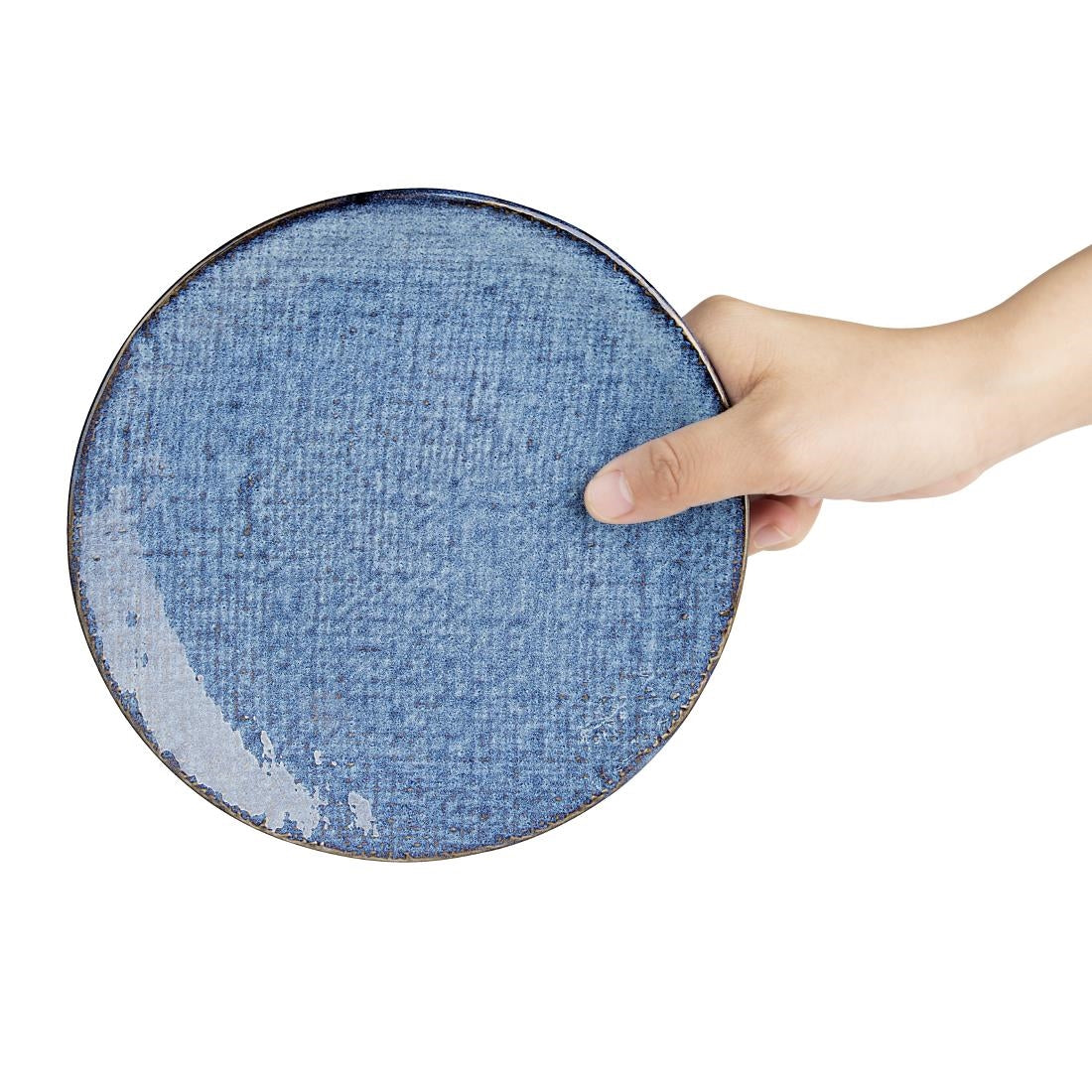 Olympia Denim Coupe Plates Blue 180mm (6 Pack)