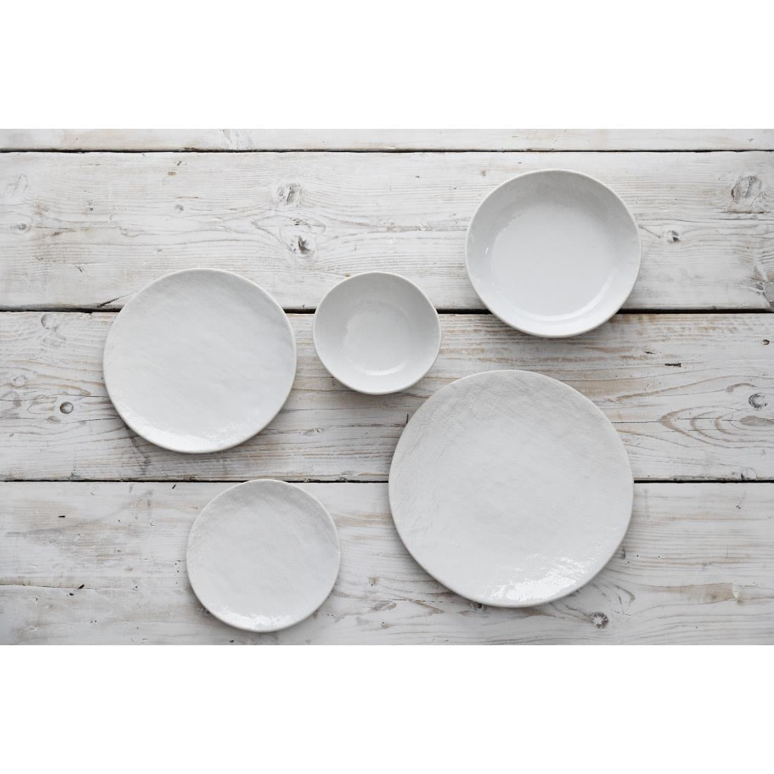 Olympia Denim Coupe Plates White 180mm (6 Pack)