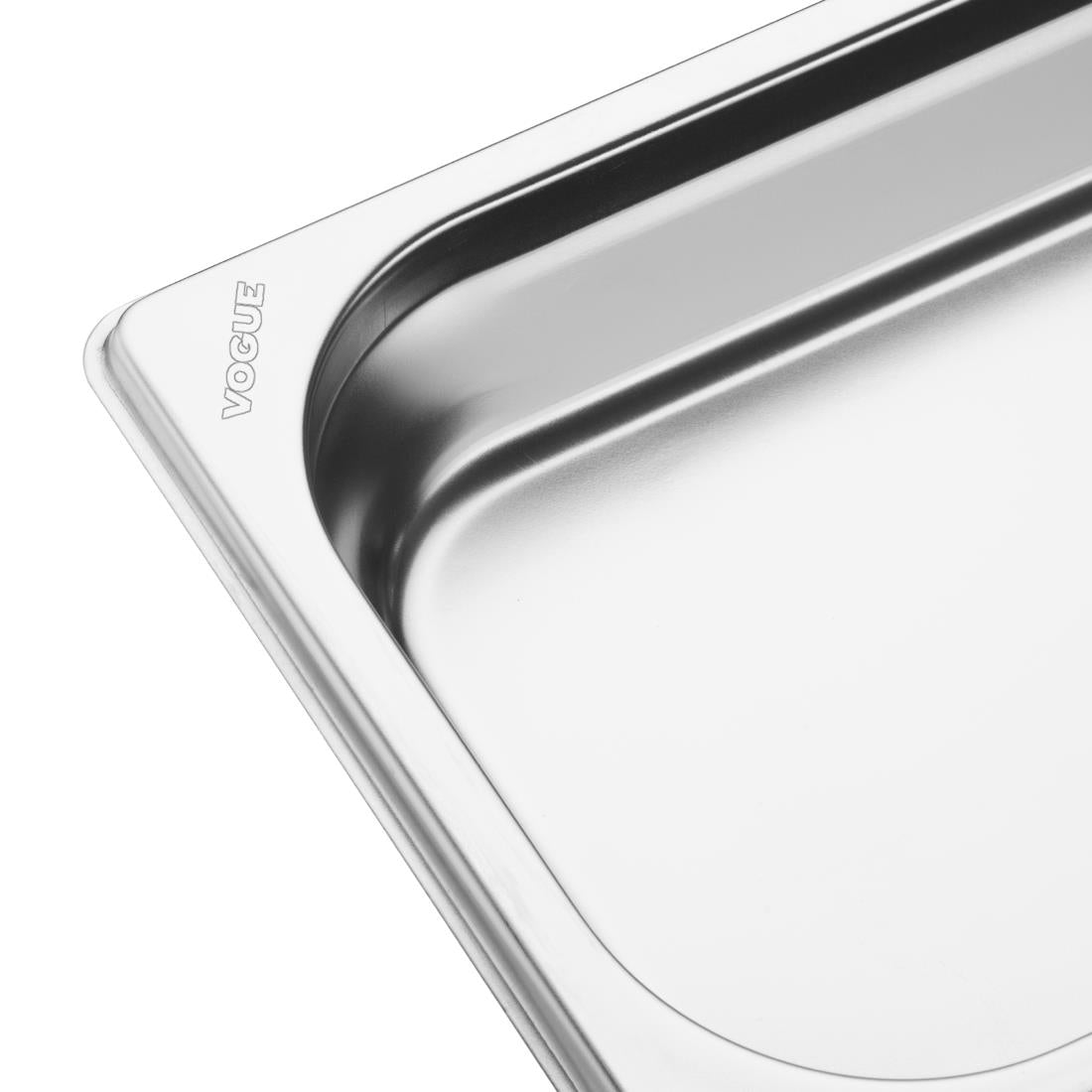 Vogue Stainless Steel 2/4 Gastronorm Tray 40mm