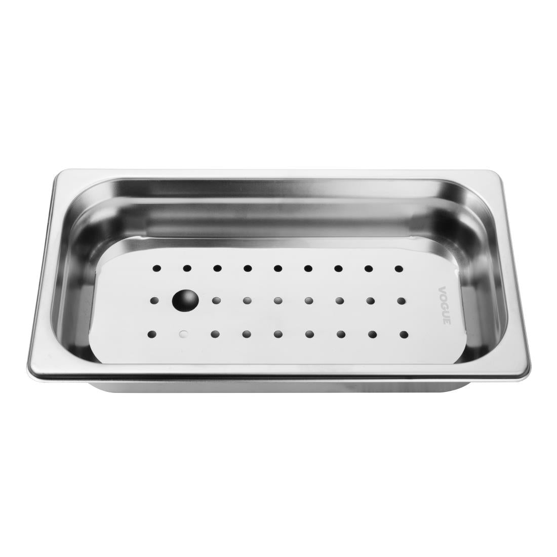 Vogue Stainless Steel GN Drainer Tray for GN 1/3