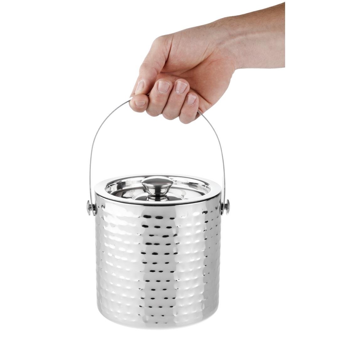 Olympia Hammered Double Wall Ice Bucket 1550ml