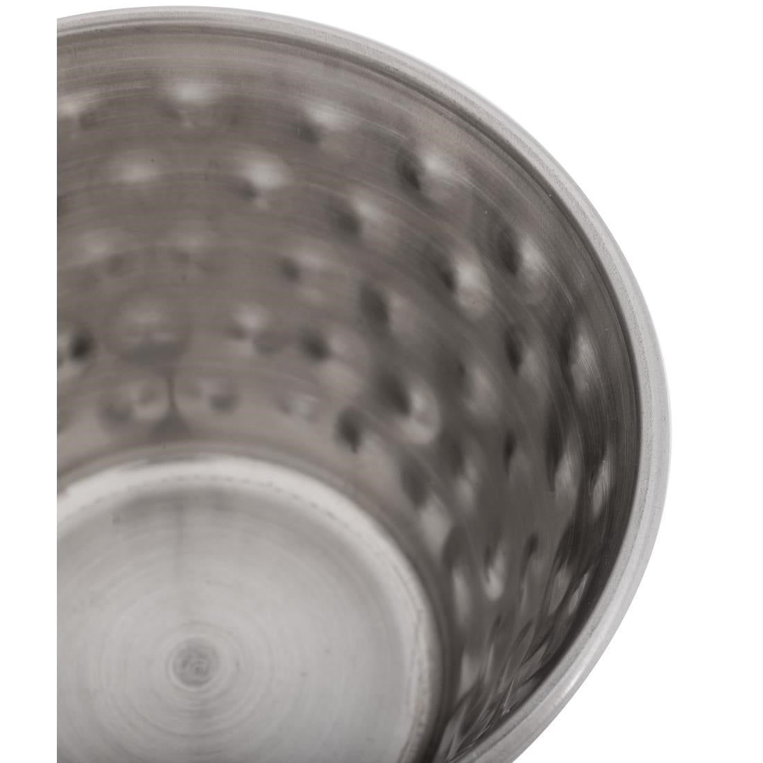 Olympia Hammered Stainless Steel Sauce Cups 115ml (12 Pack)