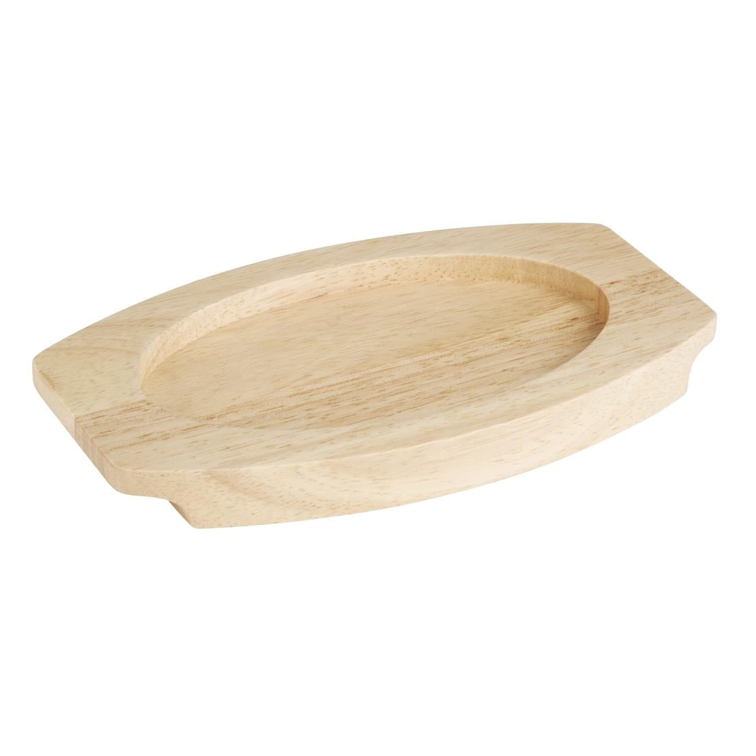 Olympia Hevea Board for Cast Iron Oval Eared Dish 210x120mm for FW819