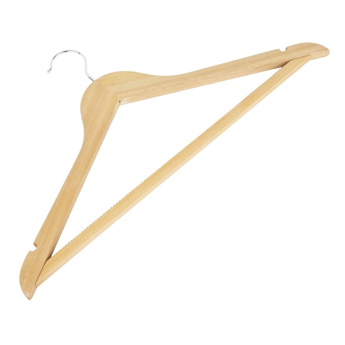 Bolero Natural Wooden Hangers (10 Pack)