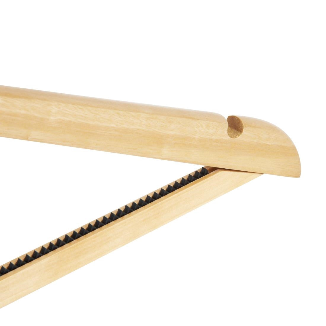 Bolero Natural Wooden Hangers (10 Pack)