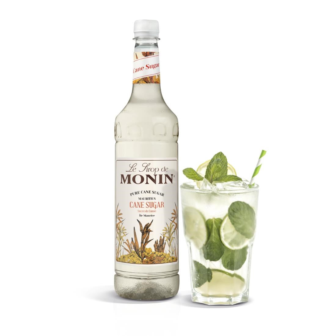 Monin Premium Pure Cane Sugar Syrup 1Ltr