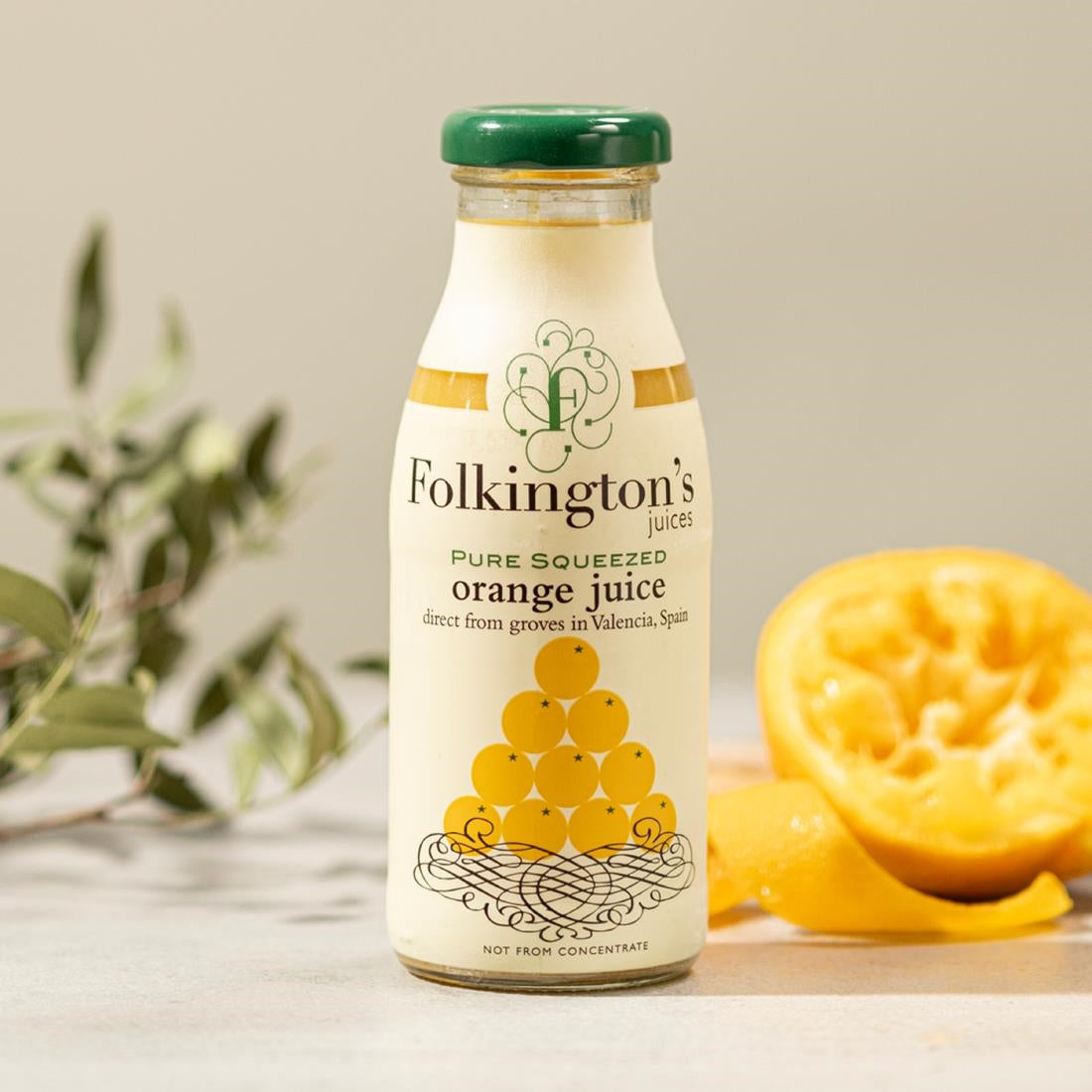 Folkington's Juices Orange Glass Bottle 250ml (12 Pack)