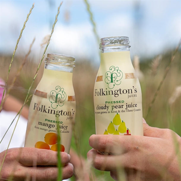 Folkington's Juices Mango Glass Bottle 250ml (12 Pack)