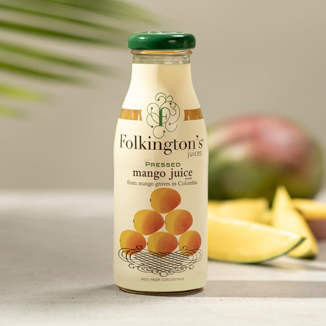 Folkington's Juices Mango Glass Bottle 250ml (12 Pack)