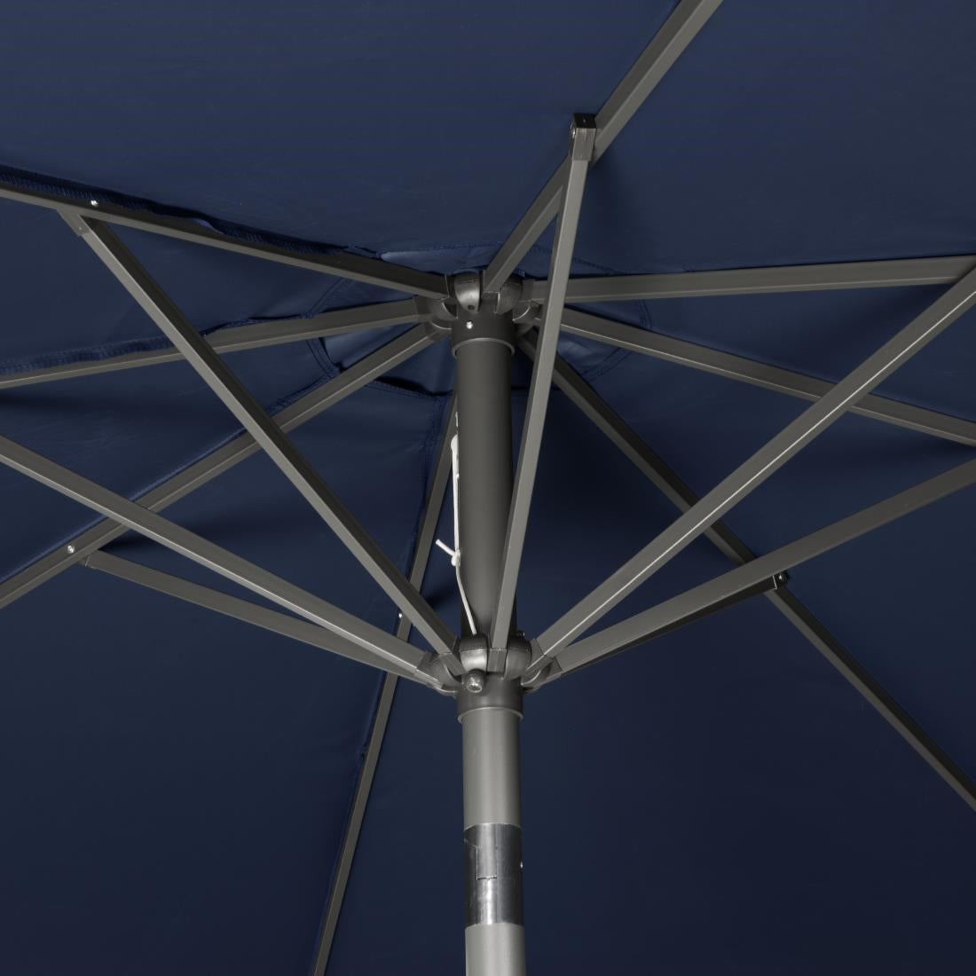 Bolero Seville Round Parasol 3m Diameter Navy Blue