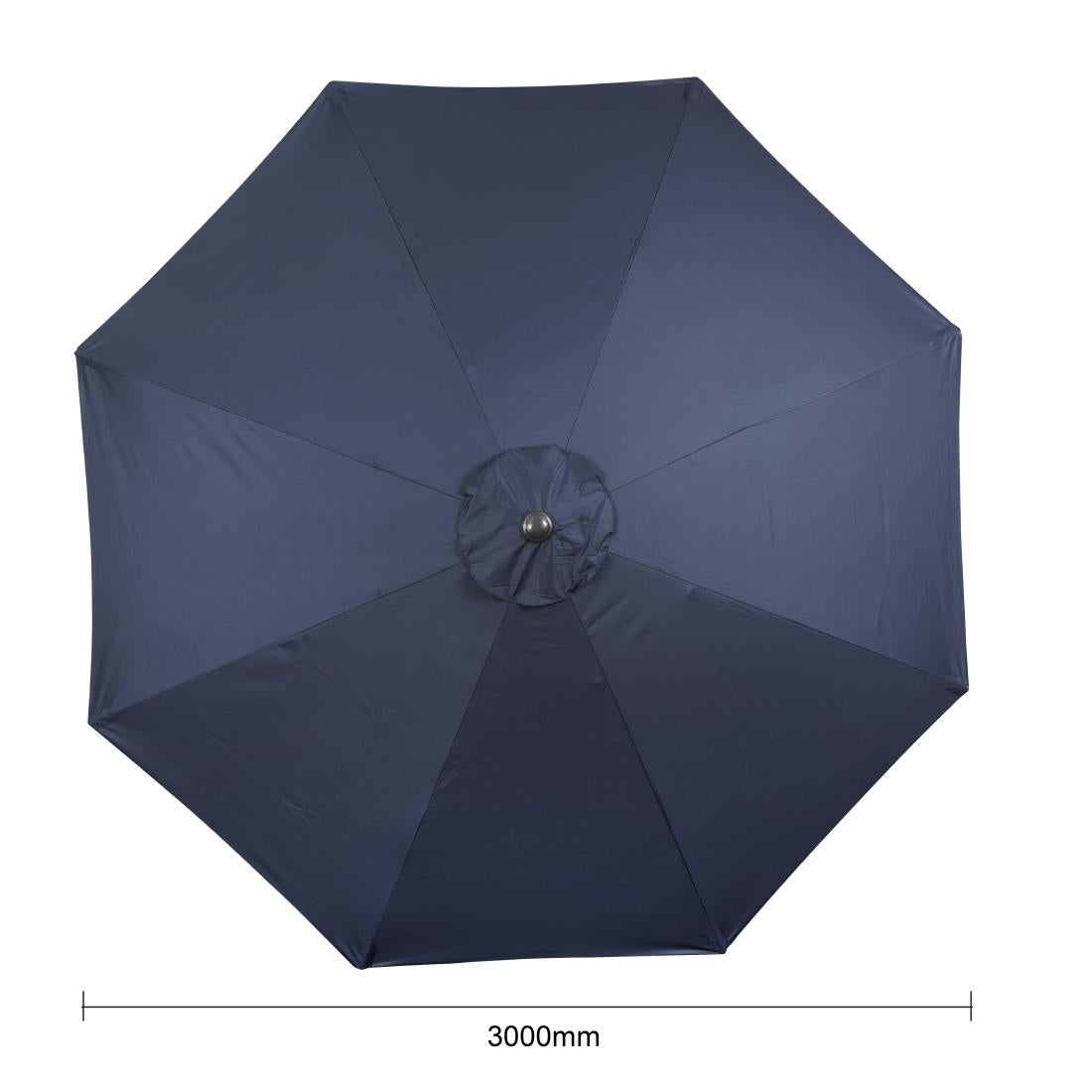 Bolero Seville Round Parasol 3m Diameter Navy Blue