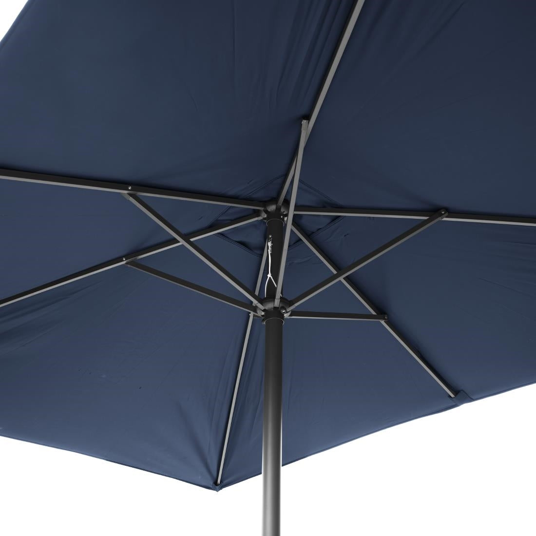 Bolero Seville Rectangular Parasol 2x3m Navy Blue