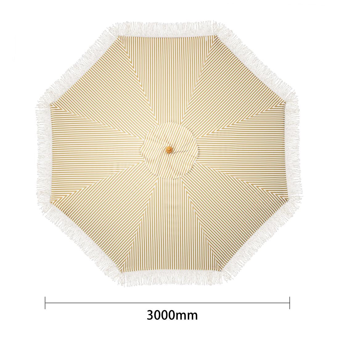 Bolero Sicily Round Striped Parasol 2.5m Diameter