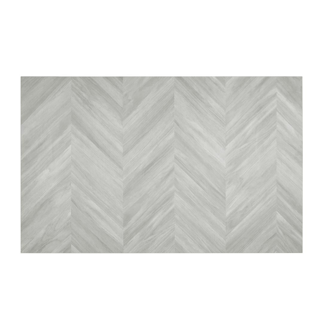 Bolero Rectangular Table Top Chevron Design 1100x 700mm